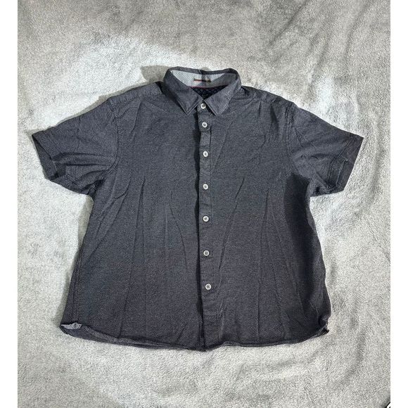 Ted Baker London Slim Fit Short Sleeve Button Up Shirt 2XL - Picture 2 of 10